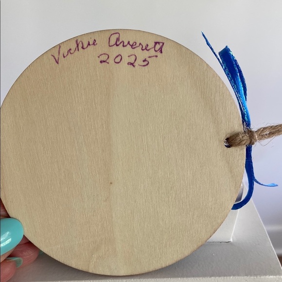 Coastal Lighthouse Holiday Ornament - Blue and Red - Picture 11 of 12